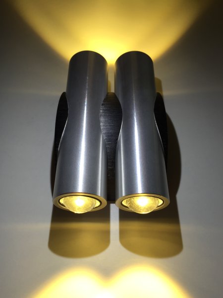 SpiceLED Wandleuchte | Double-M-LED | 4x3W warmweiß | LED Wandlampe